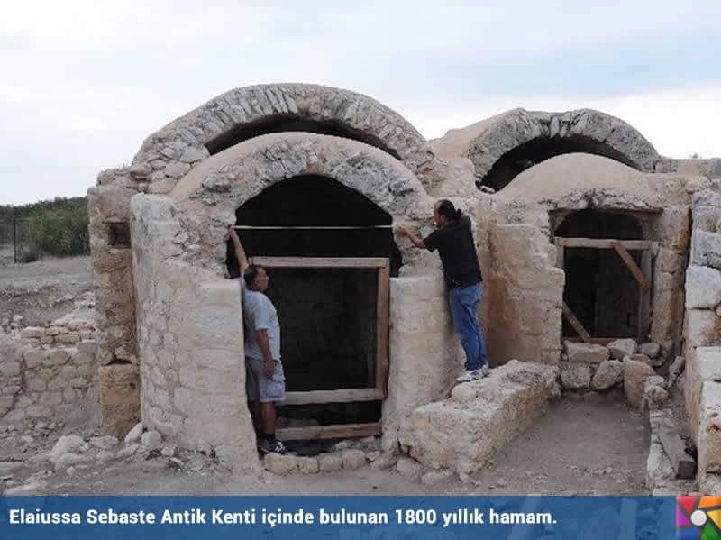 1800 yıllık sağlık dileği yazıtı Mersin'de bulundu | Elaiussa Sebaste Antik Kenti içindeki Hamam