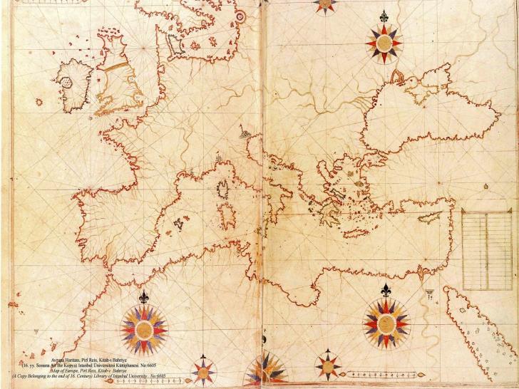 Haritalarda kuzey neden hep yukarıda kalır? | Sırrı çözülemeyen tekniği ile çizilmiş Piri Reis'in Avrupa Haritası