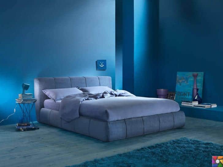 Yatak odasını kaliteli uyku için tasarlamanın 7 önemli ipucu | Duvar rengini mavi seçin