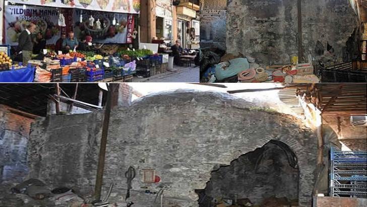Tarihi Osmanlı Hamamı İzmir’de manav olarak hizmet ediyor!