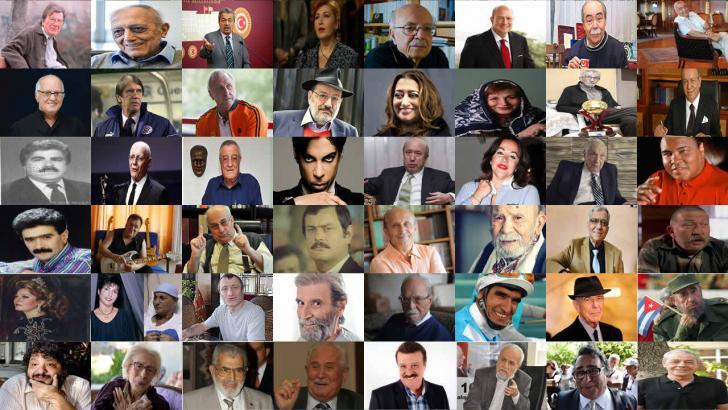 2016 yılında bizlere veda eden 65 ünlü kişi