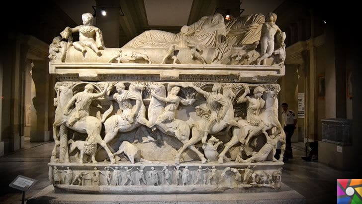 Sidemara (Küçük Asya) Lahdi İstanbul Arkeoloji Müzeleri / Sidemara (Small Asia) Sarcophagus.. Istanbul Archaeological Museums