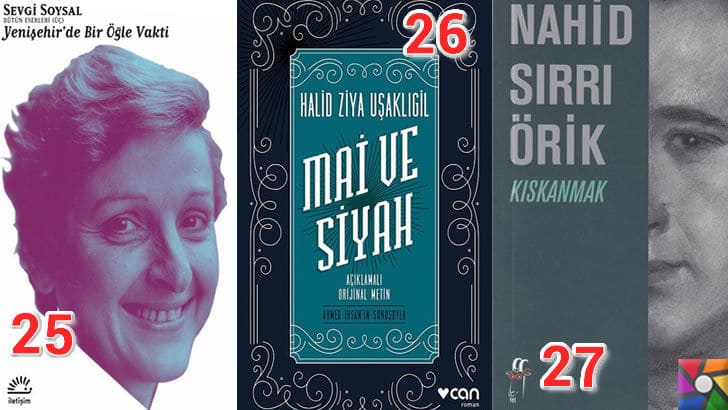 Türk Edebiyatının okunması gereken en iyi 100 Roman nedir? | En iyi oy alan 25, 26, 27. romanı