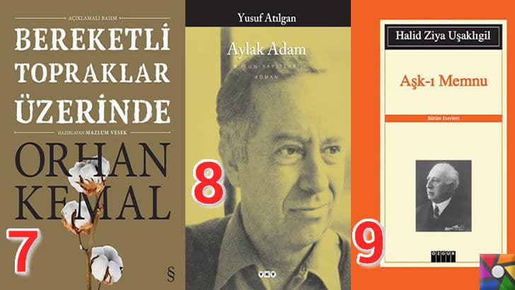 Türk Edebiyatının okunması gereken en iyi 100 Roman nedir? | En iyi oy alan 7, 8, 9. romanı