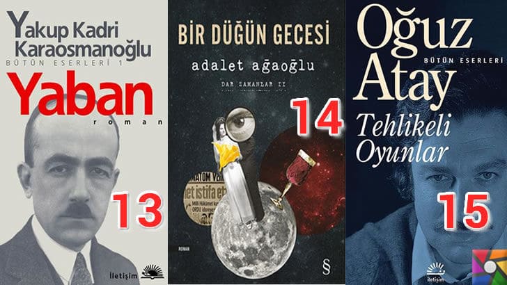 Türk Edebiyatının okunması gereken en iyi 100 Roman nedir? | En iyi oy alan 13, 14, 15. romanı