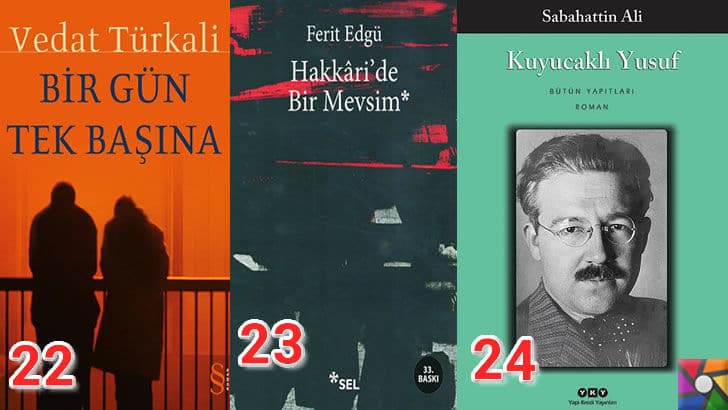 Türk Edebiyatının okunması gereken en iyi 100 Roman nedir? | En iyi oy alan 22, 23, 24. romanı