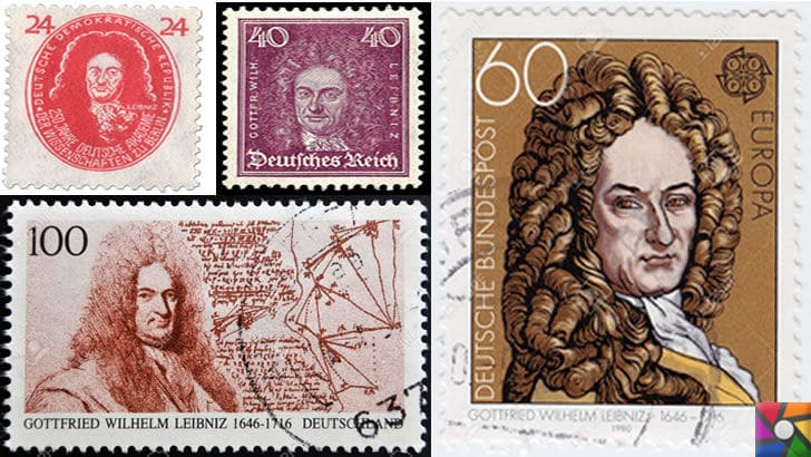 Gottfried Wilhelm Leibniz Kimdir? Hayatı, Biyografisi ve İcatları | Gottfried Wilhelm Leibniz'in anısına yapılmış bazı eski pullar