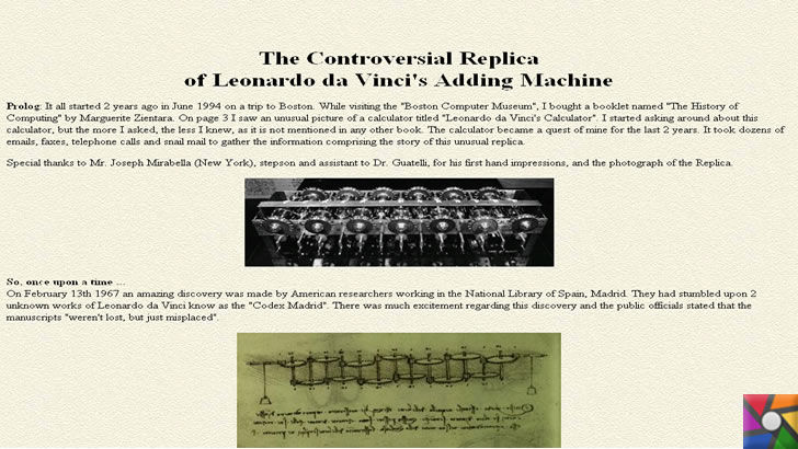 İlk hesap makinesini Leonardo da Vinci'mi buldu? Pascal'mı buldu? | Yıllar sonra replika yapılmış Leonardo'nun hesap makinesi