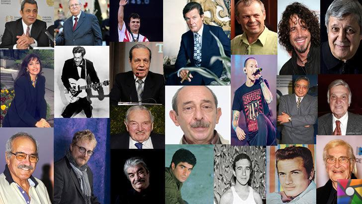 2017 yılında aramızdan ayrılan 43 ünlü kişi kimdir?