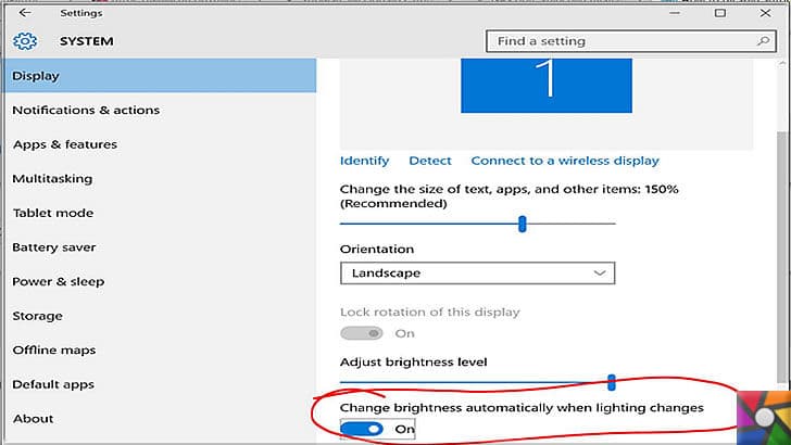 Windows ve Office uygulamalarını kolay kullanmanın 14 ipucu nedir? | Ekran parlaklığını otomatik olarak ayarlanmasını kapatabilirsiniz