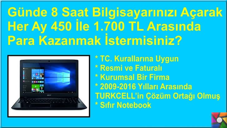 Yeni Dolandırıcılık Sistemi: Bilgisayarı Açık Bırakarak Para Kazanmak | Bilgisayarını açık tut para kazan kampanyası