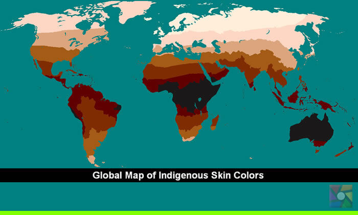 İnsan ten rengine göre yoğunluk haritası